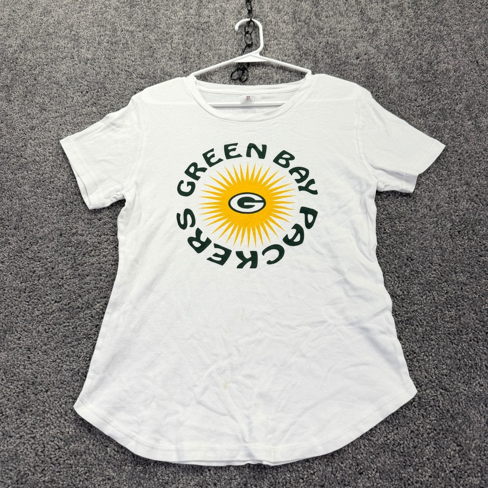 NFL Apparel Green Bay Packers Womens M White T-Shirt Sleepwear